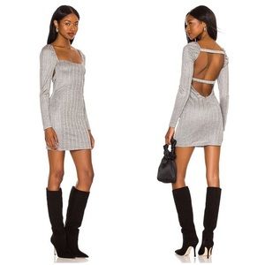 LIDA MINI DRESS IN HEATHERED GREY
